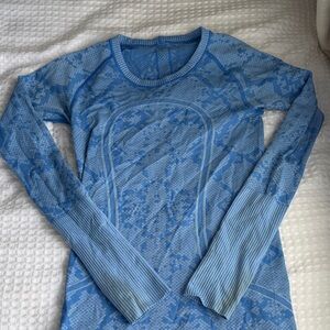 LuluLemon Blue Swiftly Tech Long Sleeve